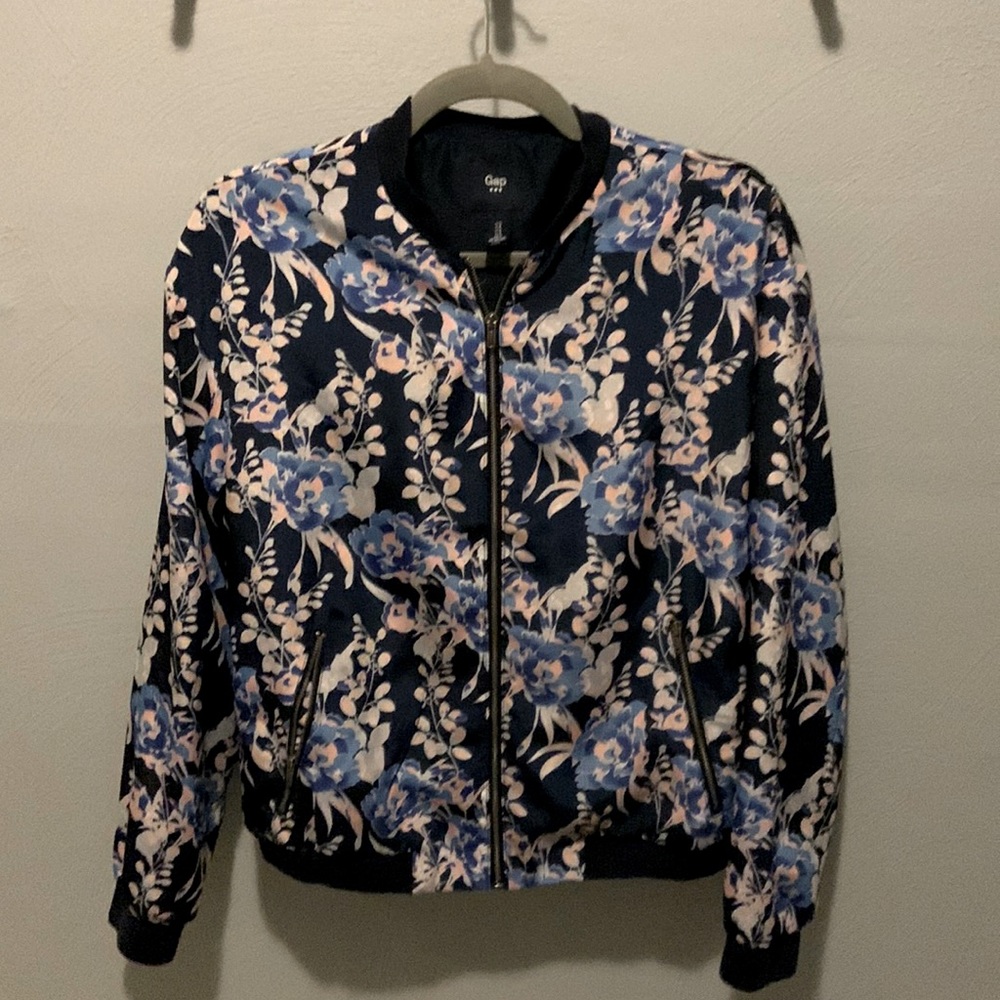 Floral bomber jacket